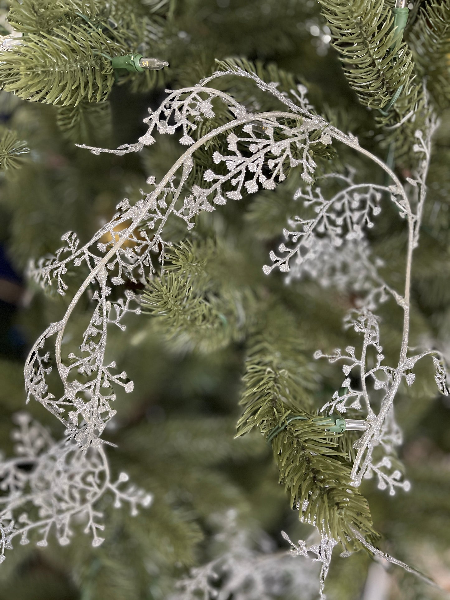 Silver Mini Leaf String Garland 170cm- Set of 3