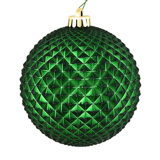 Emerald Durian Bauble 15cm- Set of 2