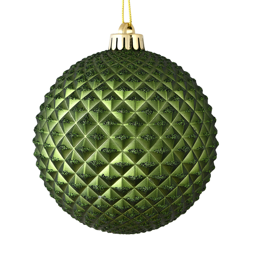 MossGreen Durian Bauble 15cm- Set of 2