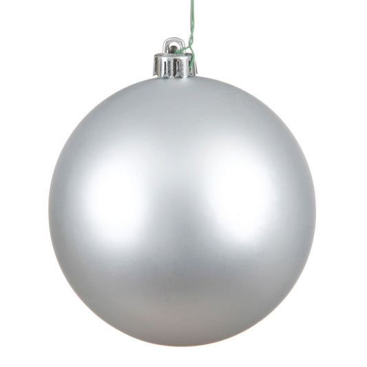 Silver Matte Ball 15cm- Set of 2