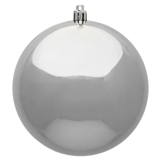 Silver Shiny Ball 25cm- Set of 2