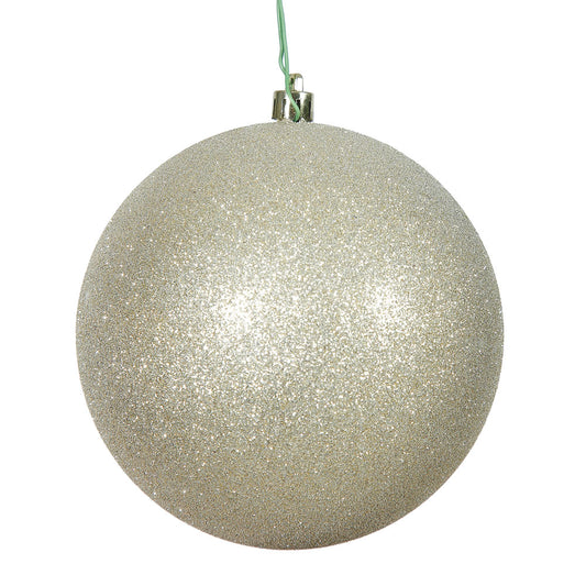 Champagne Glitter Ball 15cm- Set of 2