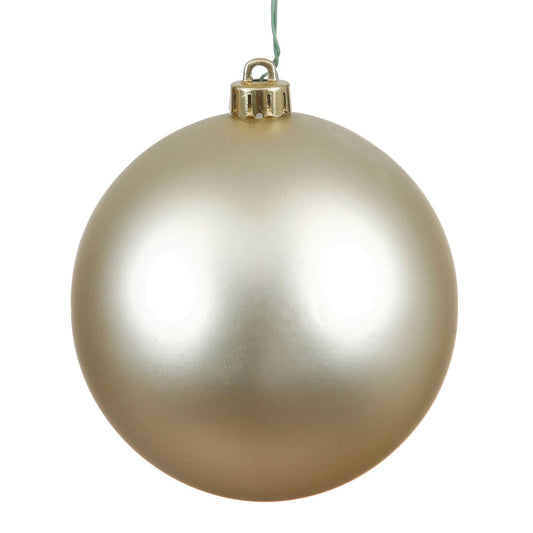 Champagne Matte Ball 20cm- Set of 2