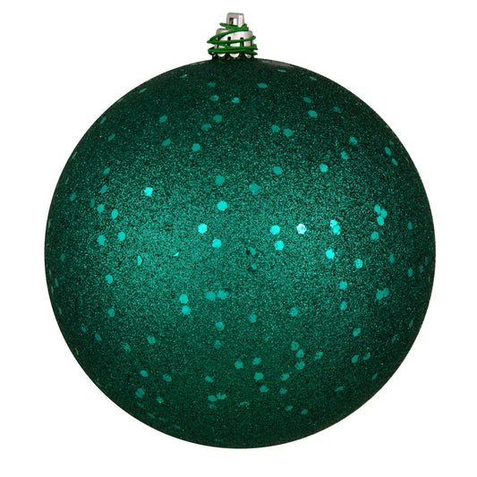 Teal Sequin Ball 15cm- Set of 2