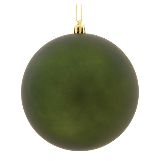 Moss Green Matte Ball 15cm- Set of 2