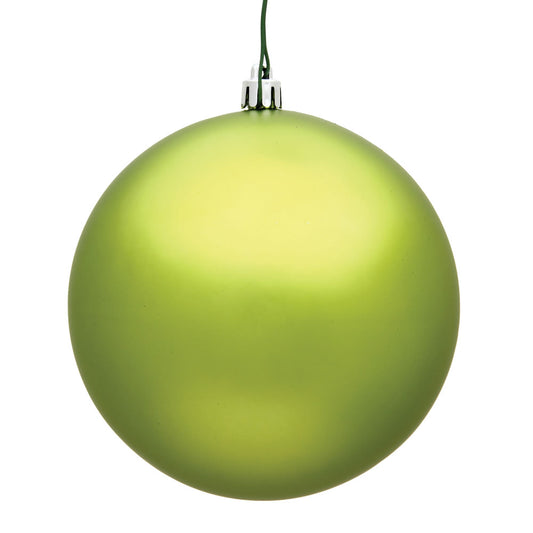 Lime Green Matte Ball 15cm- Set of 2