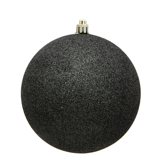 Gunmetal Glitter Ball 20cm- Set of 2