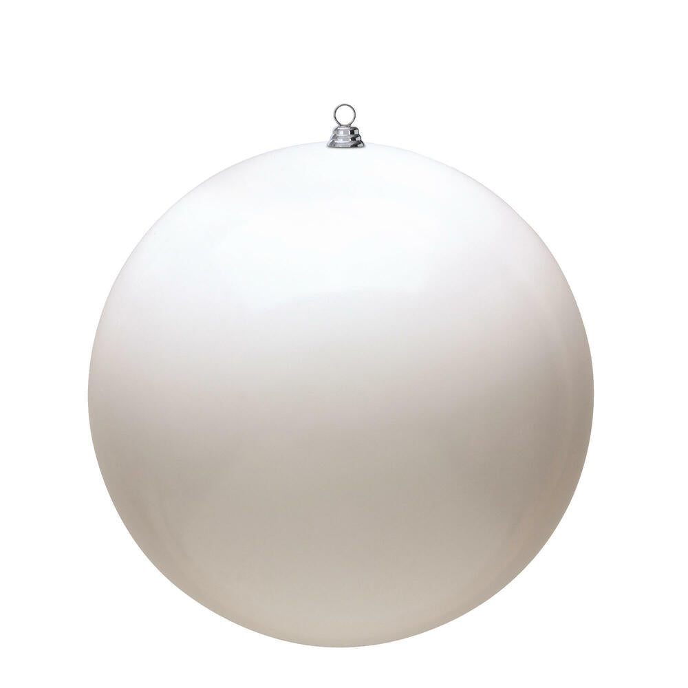 White Shiny Ball 20cm- Set of 2