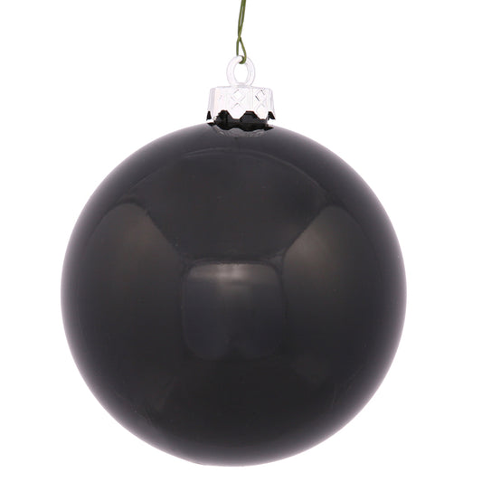 Black Shiny Ball 20cm- Set of 2