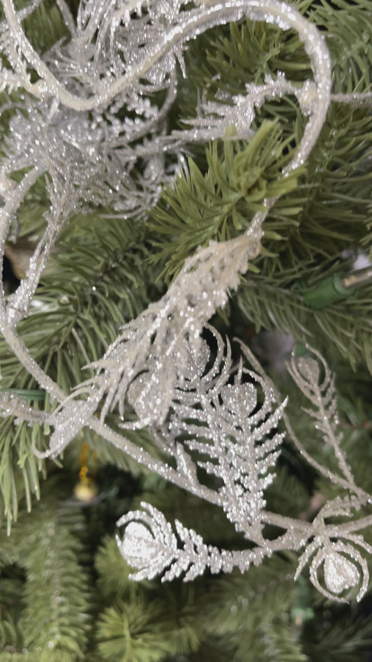 Silver Palm String Garland 170cm- Set of 3