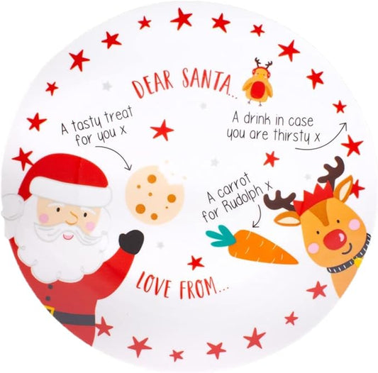 Santa's Plate with Pen to Personalise