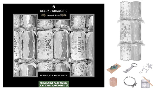 Snowflake Deluxe Crackers 13.5" X 6